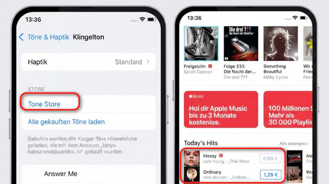 Klingelton auf iTunes Store kaufen