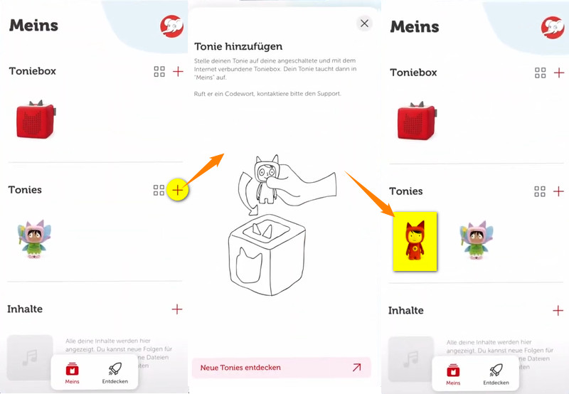 Neue Tonies hinzufügen