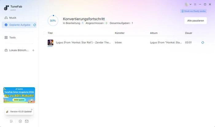 TuneFab Playlist konvertieren