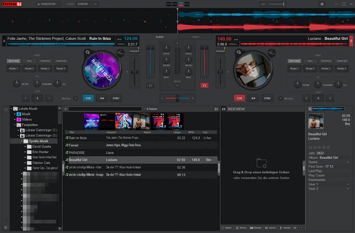 Spotify Musik mit Virtual DJ mixen
