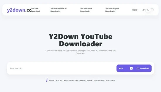 Y2DOWN YouTube Downloader