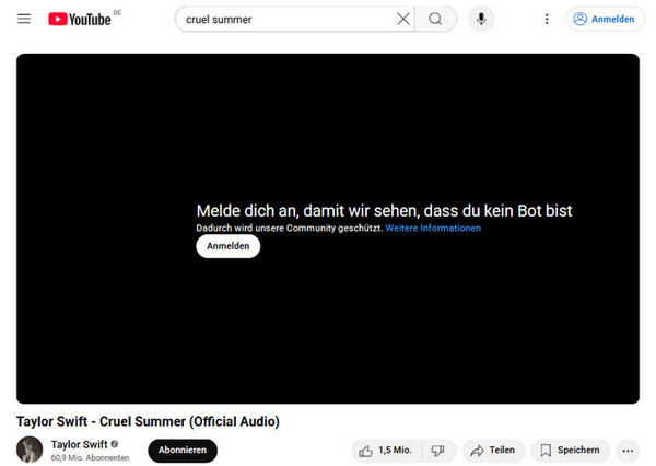 YouTube Bot-Erkennung