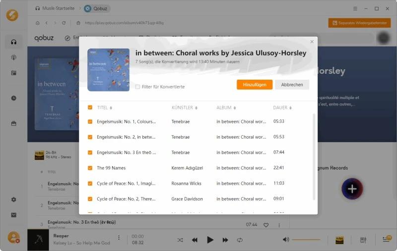 Playlist hinzufügen