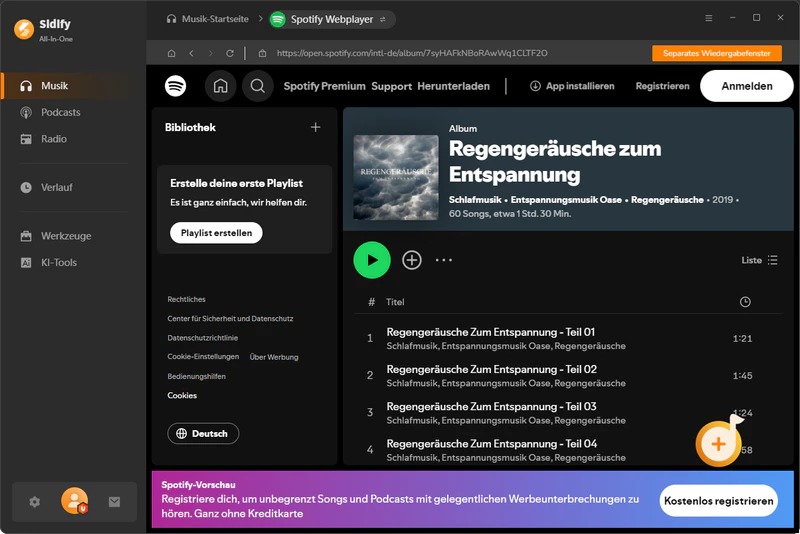 Sidify All-In-One Musik analysieren