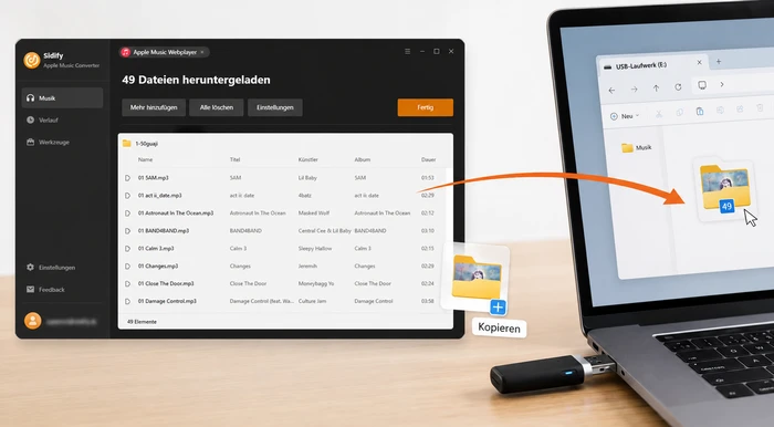 Apple Music auf USB-Stick übertragen