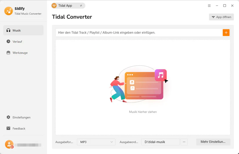 Sidify Tidal Music Converter Startseite
