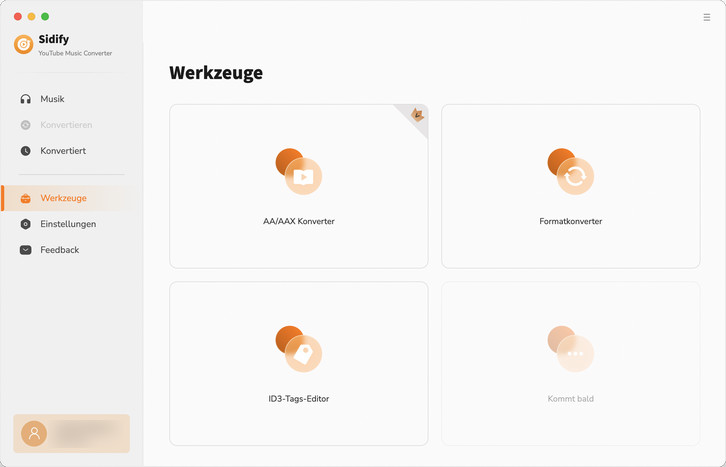 Sidify Werkzeuge