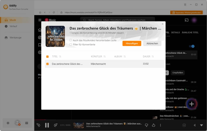 Hörbuch hinzufügen