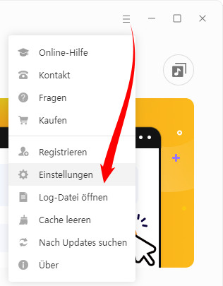 Log-Datei finden
