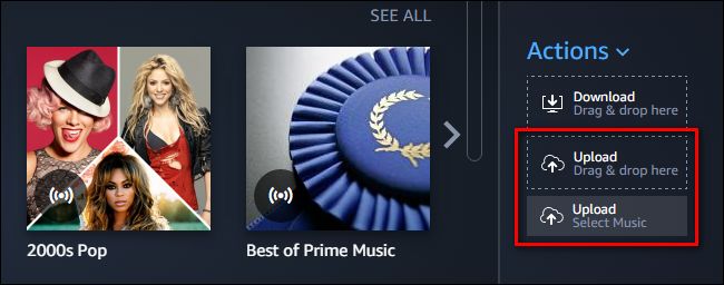 Spotify Musik auf Amazon hochladen