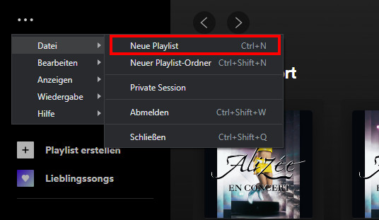 Neu playlist erstellen