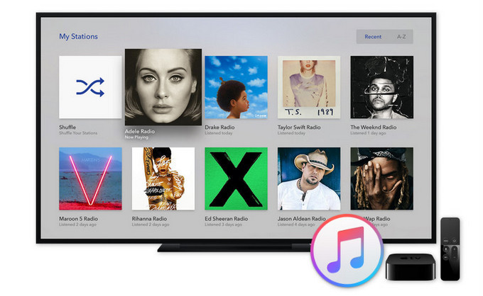 Apple Music auf Apple TV abspielen