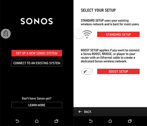 Einstellung von Sonos