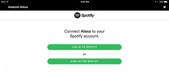 Verbinden Sie das Spotify-Konto mit Alexa