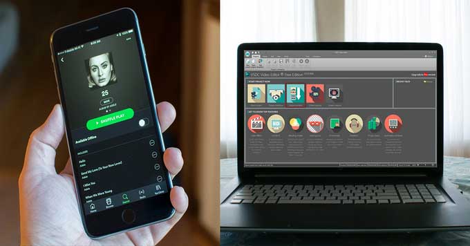 Spotify Musik zu vsdc hinzufuegen