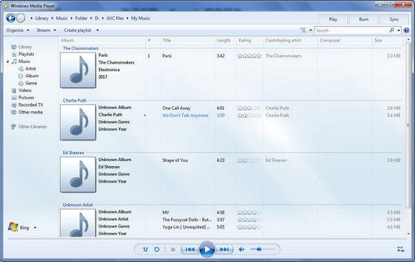 Spielen Sie Spotify Music Auf Dem Windows Media Player Ab Sidify