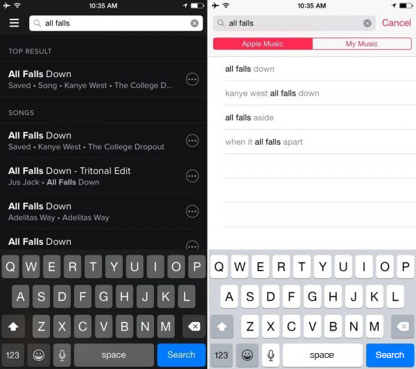 Vergleich Spotify vs. Apple Music